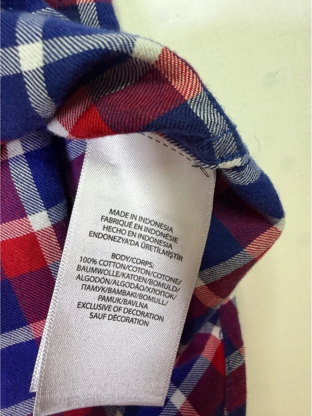 Ralph Lauren Red & Blue Plaid Long Sleeve Button Up Shirt Boys Size XL 18-20